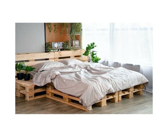 Простынь Ardesto на резинке Mix&Match сатин 160х200+30 см айвори (ART1620FSC), изображение 7