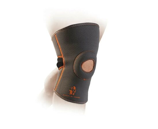 Фіксатор коліна MadMax MFA-297 Knee Support with Patella Stabilizer Dark Grey/Orange L (MFA-297_L)