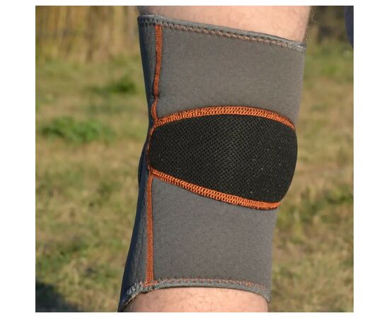 Фиксатор колена MadMax MFA-297 Knee Support with Patella Stabilizer Dark Grey/Orange M (MFA-297_M), изображение 6 Фиксатор колена MadMax MFA-297 Knee Support with Patella Stabilizer Dark Grey/Orange M (MFA-297_M), изображение 6