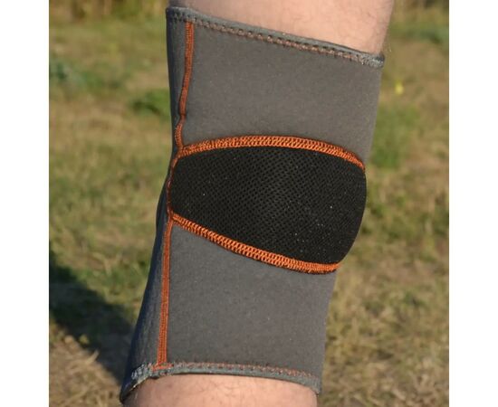 Фиксатор колена MadMax MFA-297 Knee Support with Patella Stabilizer Dark Grey/Orange M (MFA-297_M), изображение 7 Фиксатор колена MadMax MFA-297 Knee Support with Patella Stabilizer Dark Grey/Orange M (MFA-297_M), изображение 7