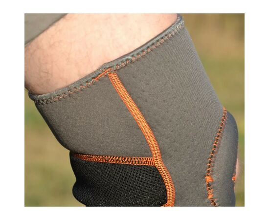 Фиксатор колена MadMax MFA-297 Knee Support with Patella Stabilizer Dark Grey/Orange M (MFA-297_M), изображение 9 Фиксатор колена MadMax MFA-297 Knee Support with Patella Stabilizer Dark Grey/Orange M (MFA-297_M), изображение 9