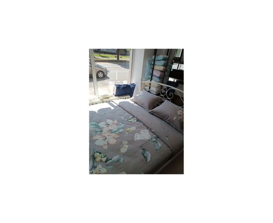 Простирадло Billerbeck LILIA сатин світло-сірий 220х240 см (CN3216380UA1), зображення 4