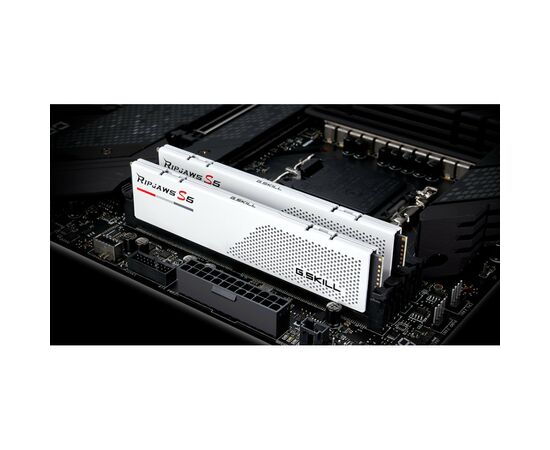Модуль памяти для компьютера DDR5 32GB (2x16GB) 5200 MHz Ripjaws S5 White G.Skill (F5-5200J3636C16GX2-RS5W), изображение 4 Модуль памяти для компьютера DDR5 32GB (2x16GB) 5200 MHz Ripjaws S5 White G.Skill (F5-5200J3636C16GX2-RS5W), изображение 4
