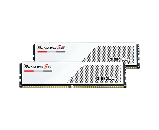 Модуль пам'яті для комп'ютера DDR5 32GB (2x16GB) 5200 MHz Ripjaws S5 White G.Skill (F5-5200J3636C16GX2-RS5W)