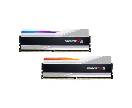Модуль пам'яті для комп'ютера DDR5 32GB (2x16GB) 7200 MHz Trident Z5 RGB Silver G.Skill (F5-7200J3445G16GX2-TZ5RS)