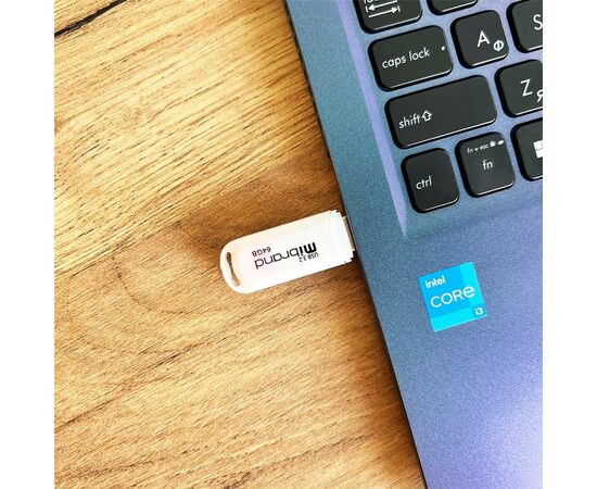 USB флеш накопитель Mibrand 64GB Marten White USB 3.2 (MI3.2/MA64P10W), изображение 4 USB флеш накопитель Mibrand 64GB Marten White USB 3.2 (MI3.2/MA64P10W), изображение 4