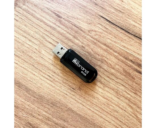 USB флеш накопитель Mibrand 64GB Marten Black USB 3.2 (MI3.2/MA64P10B), изображение 2 USB флеш накопитель Mibrand 64GB Marten Black USB 3.2 (MI3.2/MA64P10B), изображение 2