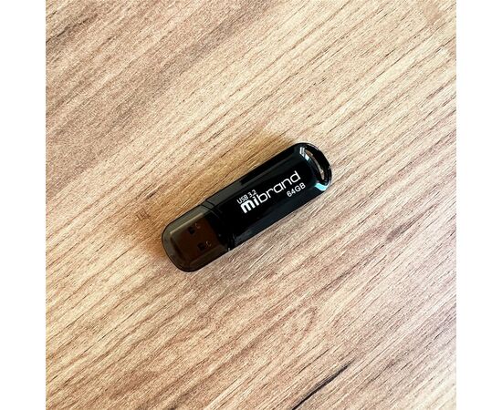 USB флеш накопитель Mibrand 64GB Marten Black USB 3.2 (MI3.2/MA64P10B), изображение 3 USB флеш накопитель Mibrand 64GB Marten Black USB 3.2 (MI3.2/MA64P10B), изображение 3