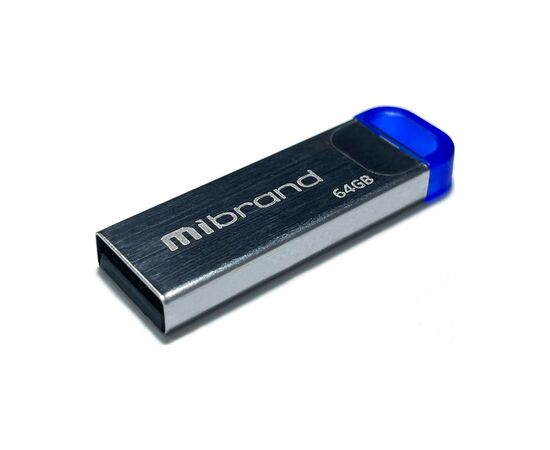 USB флеш накопитель Mibrand 64GB Falcon Silver-Blue USB 2.0 (MI2.0/FA64U7U)