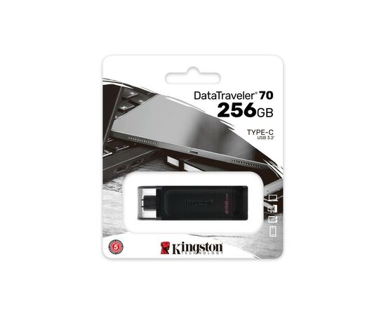 USB флеш накопитель Kingston 256GB DataTraveller 70 USB 3.2 / Type-C (DT70/256GB), изображение 8 USB флеш накопитель Kingston 256GB DataTraveller 70 USB 3.2 / Type-C (DT70/256GB), изображение 8