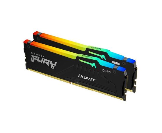 Модуль памяти для компьютера DDR5 64GB (2x32GB) 5200 MHz Beast RGB Kingston Fury (ex.HyperX) (KF552C40BBAK2-64), изображение 2 Модуль памяти для компьютера DDR5 64GB (2x32GB) 5200 MHz Beast RGB Kingston Fury (ex.HyperX) (KF552C40BBAK2-64), изображение 2
