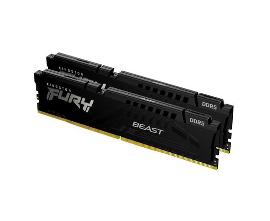 Модуль памяти для компьютера DDR5 64GB (2x32GB) 5600 MHz Beast Black Kingston Fury (ex.HyperX) (KF556C36BBEK2-64), изображение 3 Модуль памяти для компьютера DDR5 64GB (2x32GB) 5600 MHz Beast Black Kingston Fury (ex.HyperX) (KF556C36BBEK2-64), изображение 3