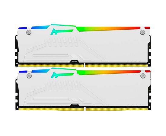 Модуль памяти для компьютера DDR5 64GB (2x32GB) 5600 MHz Beast White RGB Kingston Fury (ex.HyperX) (KF556C36BWEAK2-64), изображение 2 Модуль памяти для компьютера DDR5 64GB (2x32GB) 5600 MHz Beast White RGB Kingston Fury (ex.HyperX) (KF556C36BWEAK2-64), изображение 2