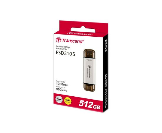 Накопитель SSD USB 3.2 512TB ESD310 Transcend (TS512GESD310S), изображение 4 Накопитель SSD USB 3.2 512TB ESD310 Transcend (TS512GESD310S), изображение 4