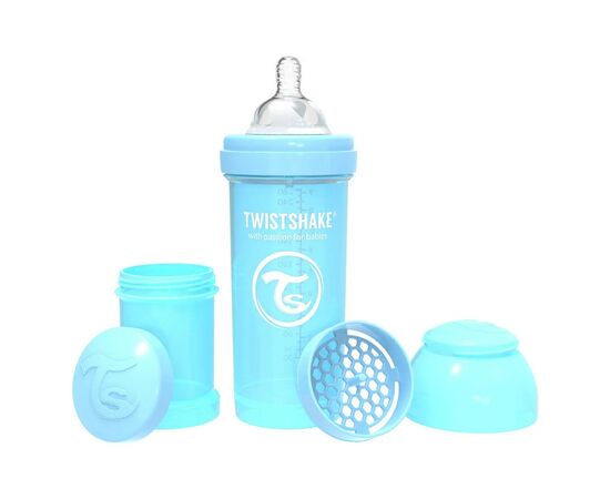 Набір для годування новонароджених Twistshake Value Pack Blue із трьох антиколікових пляшечок 260 мл (78844), зображення 4 Набір для годування новонароджених Twistshake Value Pack Blue із трьох антиколікових пляшечок 260 мл (78844), зображення 4
