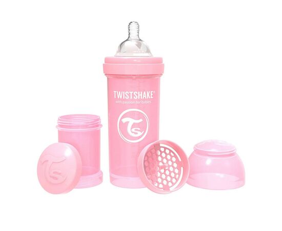 Набор для кормления новорожденных Twistshake Value Pack Pink из трех антиколиковых бутылочек 260 мл (78845), изображение 4 Набор для кормления новорожденных Twistshake Value Pack Pink из трех антиколиковых бутылочек 260 мл (78845), изображение 4