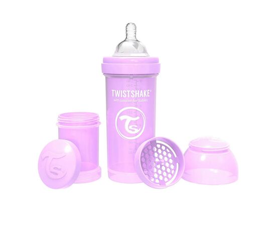 Набор для кормления новорожденных Twistshake Value Pack Pink из трех антиколиковых бутылочек 260 мл (78845), изображение 5 Набор для кормления новорожденных Twistshake Value Pack Pink из трех антиколиковых бутылочек 260 мл (78845), изображение 5