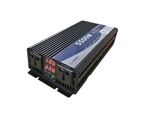 Автомобільний інвертор 12V/220V 2500 Вт, чиста синусоїда Choetech (CJ5000Q-BK-ZX)
