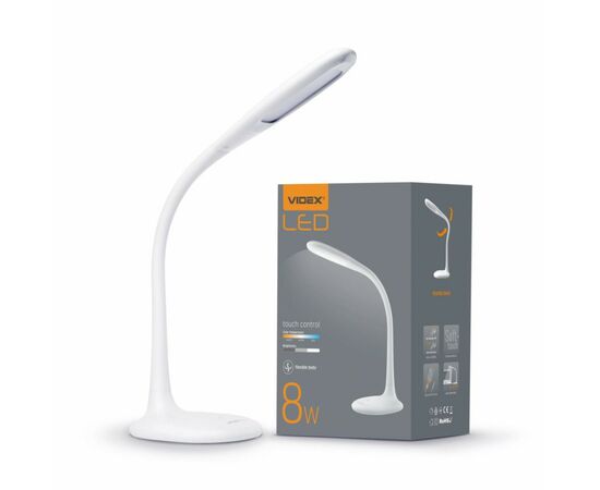 Настольная лампа Videx VL-TF03W 8W 3000-5500K 220V (24713), изображение 7 Настольная лампа Videx VL-TF03W 8W 3000-5500K 220V (24713), изображение 7