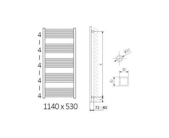 Полотенцесушитель Terma Fiona One 1140х430 (WWFIE114043K9M5E8U), изображение 2 Полотенцесушитель Terma Fiona One 1140х430 (WWFIE114043K9M5E8U), изображение 2