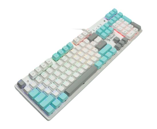 Клавіатура A4Tech Bloody S510R RGB BLMS Switch Red USB Icy White (Bloody S510R Icy White), зображення 2 Клавіатура A4Tech Bloody S510R RGB BLMS Switch Red USB Icy White (Bloody S510R Icy White), зображення 2