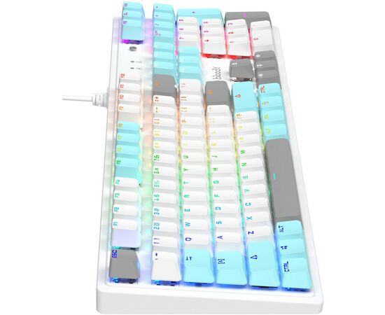 Клавіатура A4Tech Bloody S510R RGB BLMS Switch Red USB Icy White (Bloody S510R Icy White), зображення 4 Клавіатура A4Tech Bloody S510R RGB BLMS Switch Red USB Icy White (Bloody S510R Icy White), зображення 4