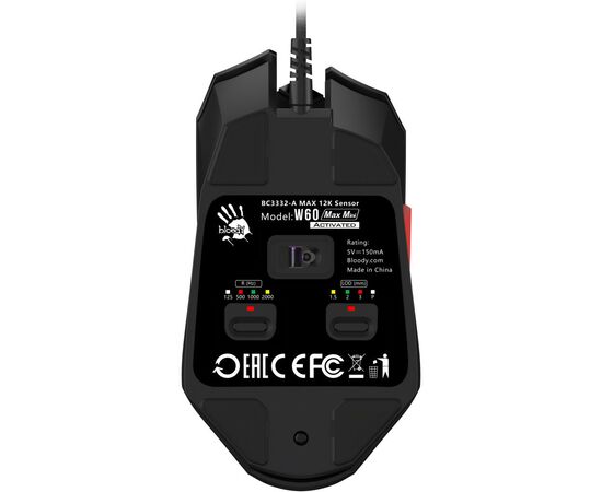 Мишка A4Tech Bloody W60 Max Mini RGB Activated USB Honeycomb (Bloody W60 Max Mini Honeycomb), зображення 8 Мишка A4Tech Bloody W60 Max Mini RGB Activated USB Honeycomb (Bloody W60 Max Mini Honeycomb), зображення 8