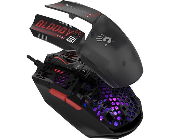 Мишка A4Tech Bloody W60 Max Mini RGB Activated USB Honeycomb (Bloody W60 Max Mini Honeycomb), зображення 9 Мишка A4Tech Bloody W60 Max Mini RGB Activated USB Honeycomb (Bloody W60 Max Mini Honeycomb), зображення 9