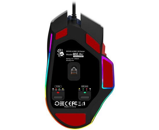 Мишка A4Tech Bloody W95 Max RGB Activated USB Sports Navy (Bloody W95 Max Sports Navy), зображення 9 Мишка A4Tech Bloody W95 Max RGB Activated USB Sports Navy (Bloody W95 Max Sports Navy), зображення 9