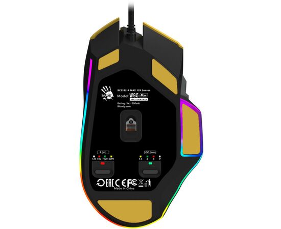 Мишка A4Tech Bloody W95 Max RGB Activated USB Sports Lime (Bloody W95 Max Sports Lime), зображення 9 Мишка A4Tech Bloody W95 Max RGB Activated USB Sports Lime (Bloody W95 Max Sports Lime), зображення 9