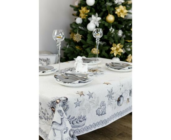 Скатерть Прованс гобеленовая SILVER STAR 135х300см (4823093450073), изображение 2 Скатерть Прованс гобеленовая SILVER STAR 135х300см (4823093450073), изображение 2