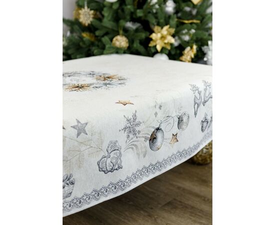 Скатерть Прованс гобеленовая SILVER STAR 135х300см (4823093450073), изображение 3 Скатерть Прованс гобеленовая SILVER STAR 135х300см (4823093450073), изображение 3
