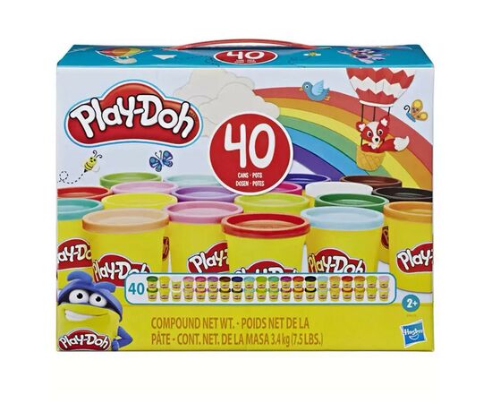 Набор для творчества Hasbro Play-Doh Набор пластилина из 40 баночек (E9413)