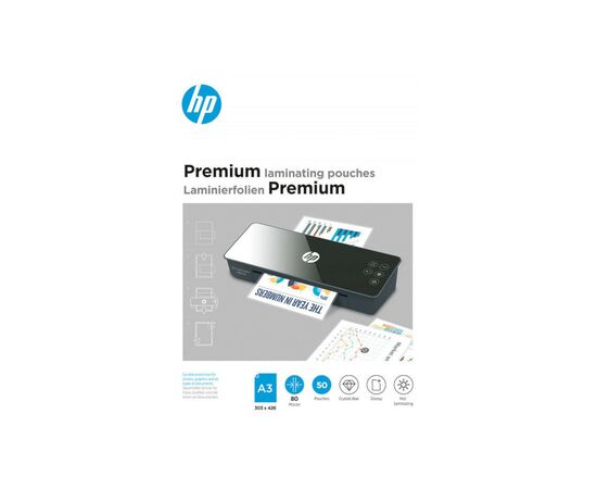 Пленка для ламинирования HP Premium Laminating Pouches, A3, 80 Mic, 303x426, 50 pcs (9126) (838150)