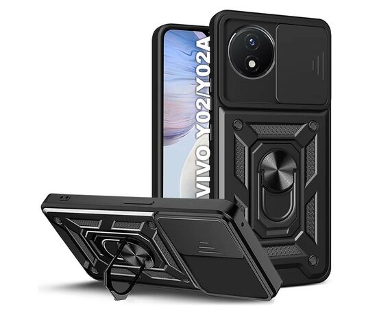 Чохол до мобільного телефона BeCover Military Vivo Y02/Y02A Black (710026)