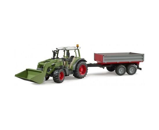 Спецтехніка Bruder Трактор Fendt Vario 211 з переднім навантажувачем та причепом (02182)