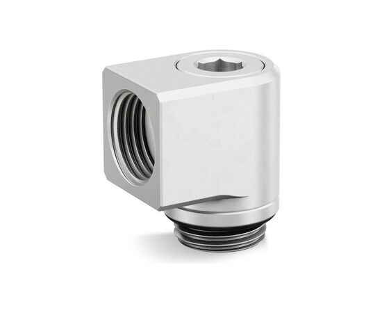 Фітинг для СВО Ekwb EK-Quantum Torque Micro Rotary 90 - Satin Titanium (3831109849699)