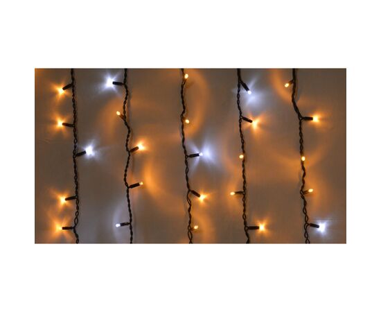 Гирлянда Delux ICICLE 108LED 2x1 м Белый flash Желтый/Черный IP44 (90015180), изображение 2 Гирлянда Delux ICICLE 108LED 2x1 м Белый flash Желтый/Черный IP44 (90015180), изображение 2