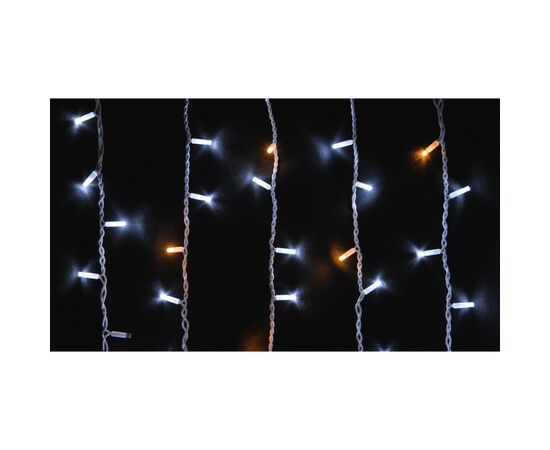 Гирлянда Delux ICICLE 108LED 2x1 м Желтый flash Белый/Белый IP44 (90015177)