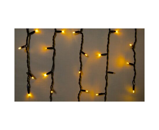 Гірлянда Delux ICICLE 75 LED 2 x 0.7 м IP44 EN Жовтий/чорний (90016591)