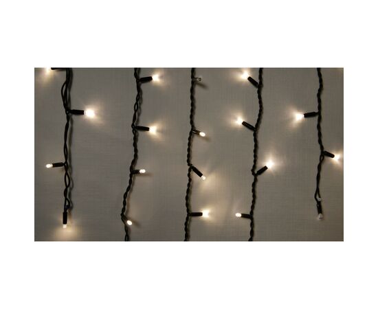 Гирлянда Delux ICICLE 75 LED 2 x 0.7 м IP44 EN Теплый белый/черный (90016595)