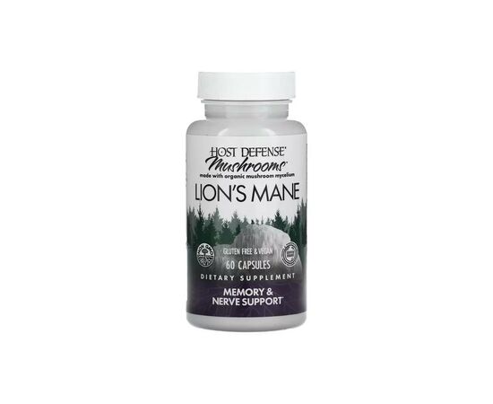 Травы Fungi Perfecti Ежовик гребенчатый, Поддержка памяти и нервов, Lion's Mane, (FPI-03162)