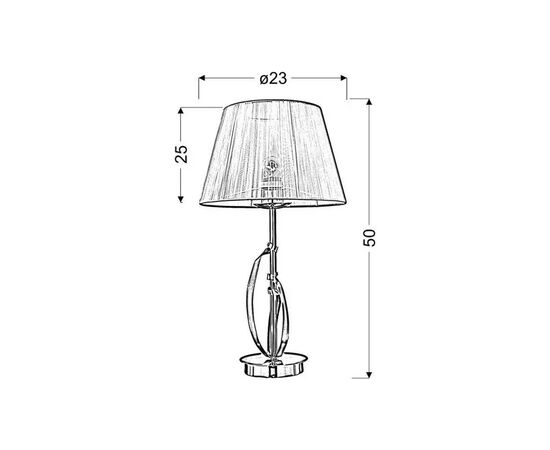 Настільна лампа Candellux 41-55071 DIVA (41-55071), зображення 2 Настільна лампа Candellux 41-55071 DIVA (41-55071), зображення 2