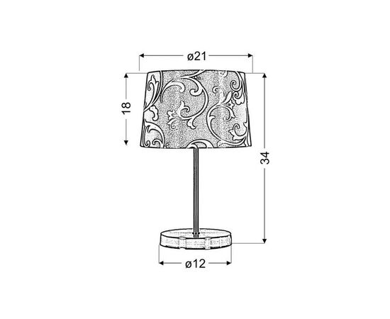 Настольная лампа Candellux 41-55866 AROSA (41-55866), изображение 2