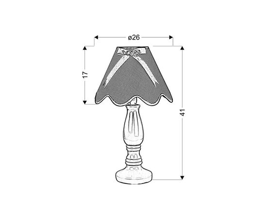 Настольная лампа Candellux 41-84378 LOLA (41-84378), изображение 2 Настольная лампа Candellux 41-84378 LOLA (41-84378), изображение 2