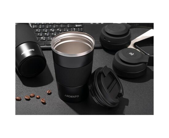 Термочашка Ardesto Urban 500 мл Чорна (AR2650TMB), изображение 3 Термочашка Ardesto Urban 500 мл Чорна (AR2650TMB), изображение 3