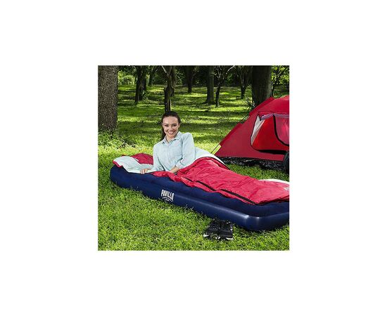 Матрас надувной BestWay Pavillo велюр Синій 76 х 185 х 22 см (BW 67223), изображение 7 Матрас надувной BestWay Pavillo велюр Синій 76 х 185 х 22 см (BW 67223), изображение 7