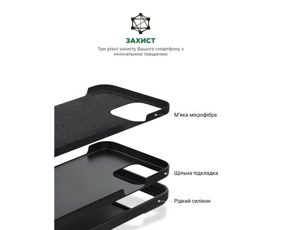 Чохол до мобільного телефона Armorstandart ICON2 Case Apple iPhone 15 Plus Black (ARM70512), зображення 6 Чохол до мобільного телефона Armorstandart ICON2 Case Apple iPhone 15 Plus Black (ARM70512), зображення 6