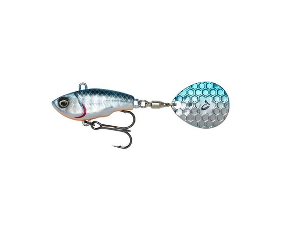 Блесна Savage Gear Fat Tail Spin 80mm 24.0g Blue Silver (1854.44.12)