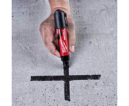 Маркер Milwaukee INKZALL для стройплощадки супер-крупный XL черный (4932471559), изображение 2